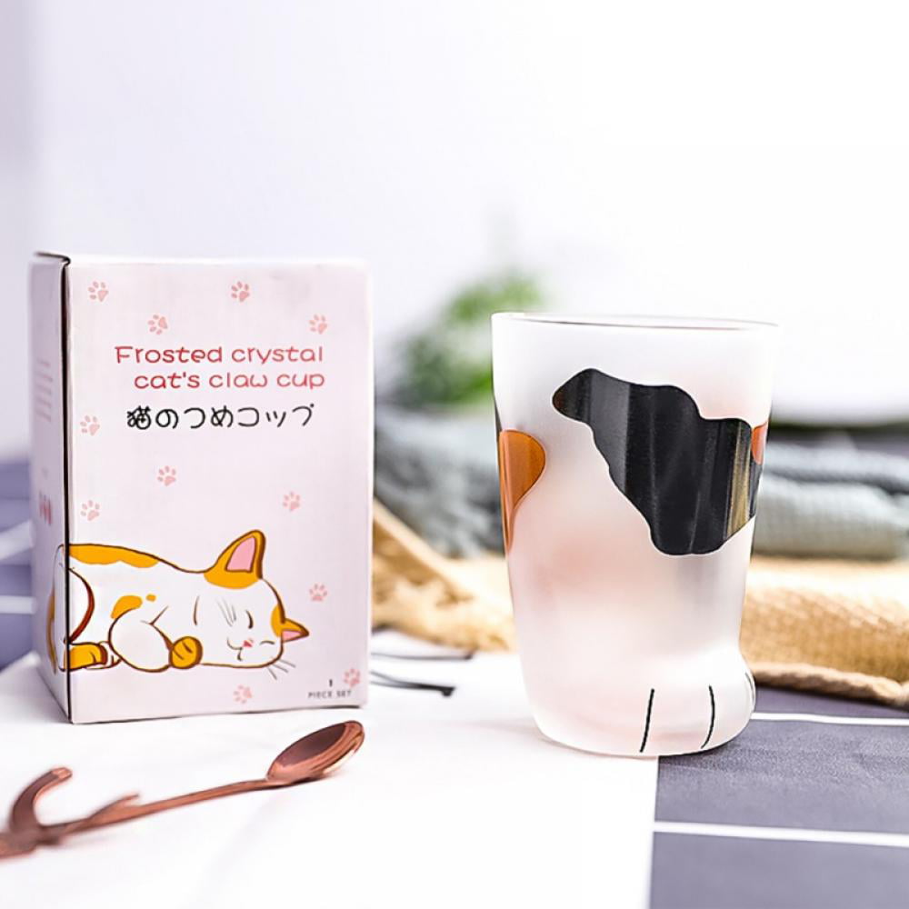Details about   Milk Glasses Cat Claw Print Breakfast Coffee Mugs Household Birthday Gifts 