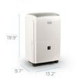thumbnail image 2 of BLACK+DECKER BDT20WTB 20-Pint 1500 Sq. ft. Portable Dehumidifier, Energy Star Certified, White, 2 of 10