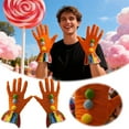 thumbnail image 1 of Clown Accessory Set Featuring Pom Poms And Frilled For Circus Carnival Halloween Events And Themed Parties 2PCS, 1 of 5