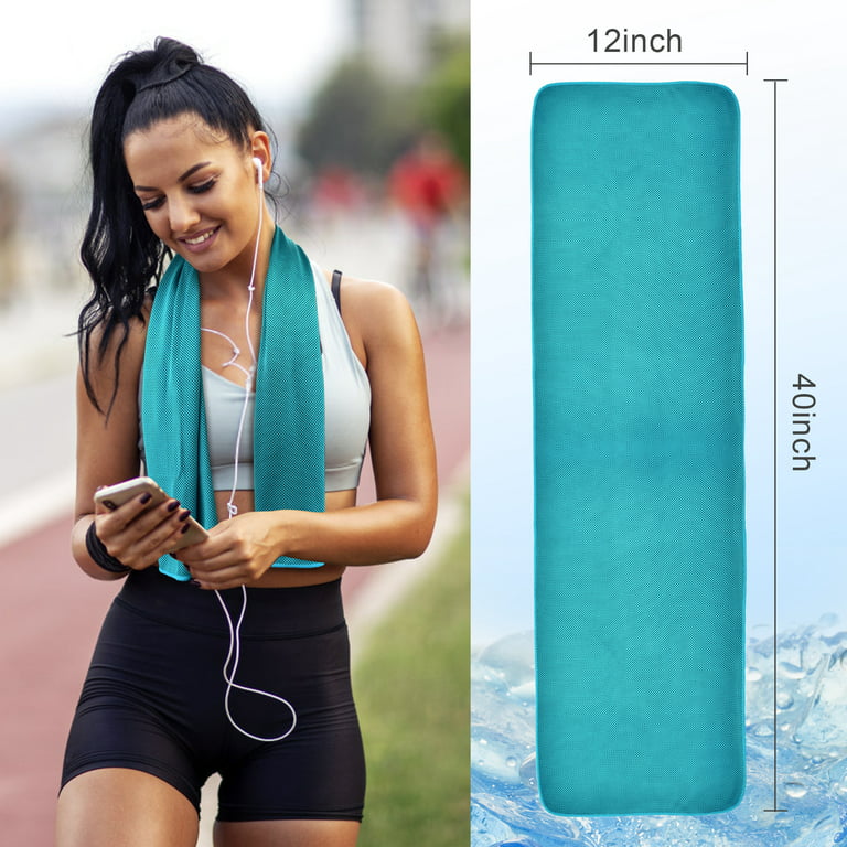 Sublimation Cooling Towels 40 x 12 Inch White Cooling Towels Bulk  Microfiber Polyester Blank Ice Towels Breathable Chilly Towel for Face Neck  Running