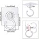 thumbnail image 2 of 8 Pieces Transparent Hooks 360 De Rotating Hook Hook Ceiling Hooks Without Ing, 2 of 5
