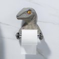 thumbnail image 3 of Dinosaur Toilet Paper Stand Tissue Holder Wall-Mounted Towel Rack for Bathroom Kitchen Stand Storage, 3 of 5