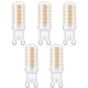 thumbnail image 1 of Paquete de 5 bombillas LED G9: 5 W equivalente a 33 W 40 W G9 halógena 420 lm blanco frío 6000 K sin parpadeo CA 220-240 V no regulable [Clase de eficiencia energética A+], 1 of 5