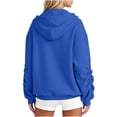 thumbnail image 5 of jjayotai Womens Zip up Hoodies Ruffle Long Sleeve Oversized Sweatshirts Trendy Casual Fashion Jacket with Pockets, 5 of 6