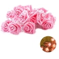thumbnail image 3 of Lights4fun 2x 20 LED guirnaldas de luces tipo rosa blanco cálido bateria cargada, 3 of 8