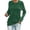 Green, variant on Towmus Women's Regular-Fit Long-Sleeve Solid Color Crew Neck Tunic Sweatshirts Basic Tops