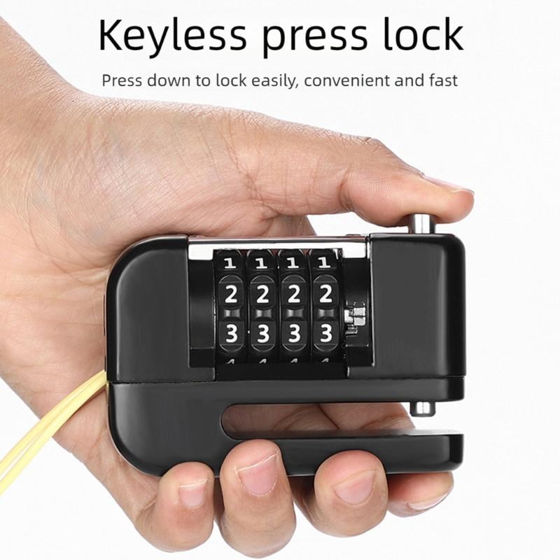 CEORPER Antitheft Portable High Security Bicycles Lock 4-Digit Combination Lock