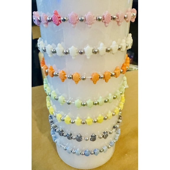 7 Pack Turtle themed MYSTERY Bracelet Pack
