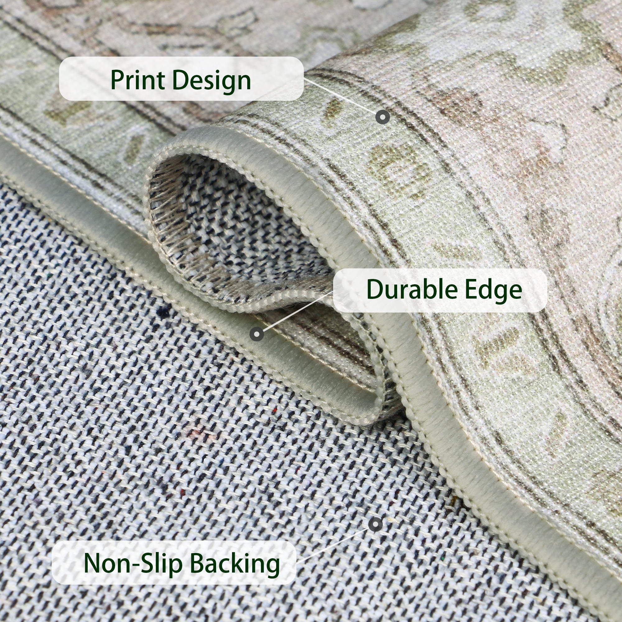 KUETH 36"X 48" Protective Flooring Office Chair Mat for Hardwood Floor and Tile Floor, Heavy Duty Desk Chair Mat for Carpets, Anti Slip Office Floor Mats for Rolling Chairs, Low Pile Under Desk Rug