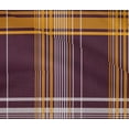 thumbnail image 4 of oneOone Cotton Flex Chocolate Brown Fabric Madras Check Dress Material Fabric Print Fabric By The Yard 40 Inch Wide, 4 of 4