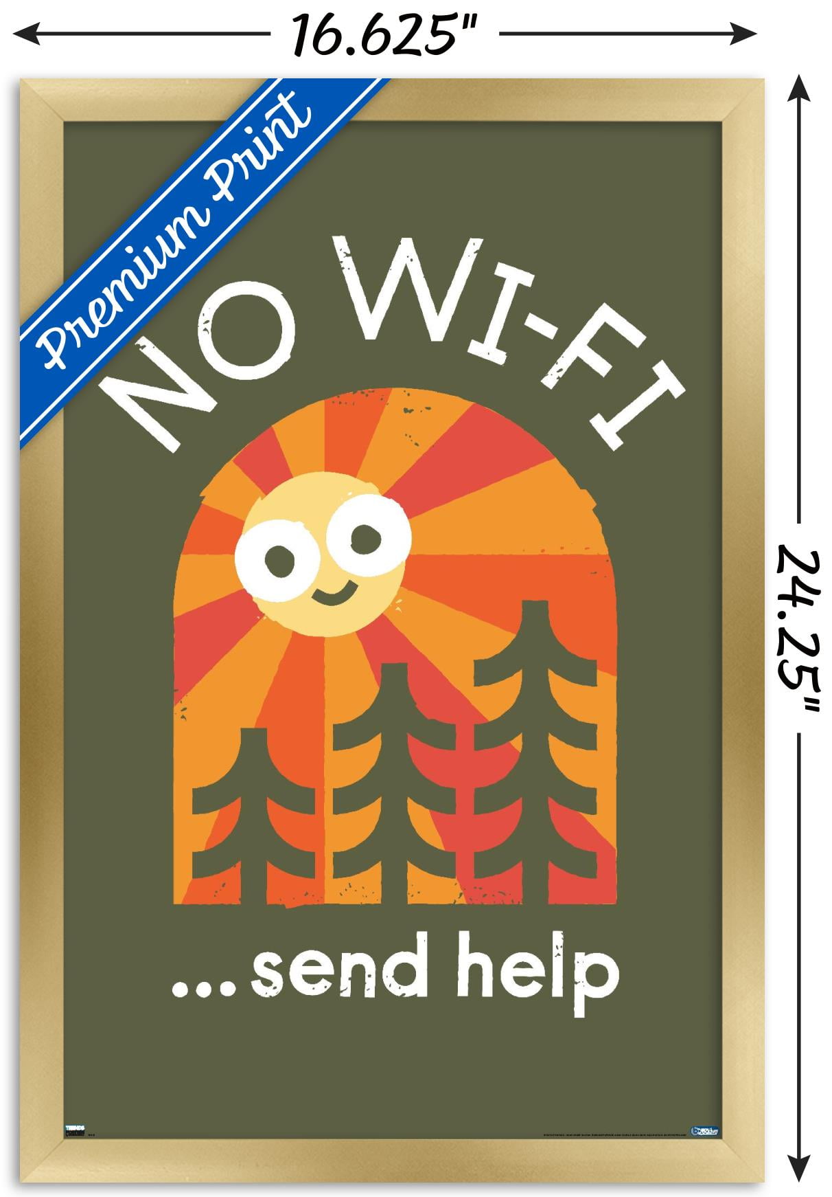 DaVid Olenick - Distress Signal Wall Poster, 14.725" x 22.375", Framed
