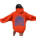 thumbnail image 1 of Sudadera con capucha rosa Gotyou Palm Puff sudadera con capucha gráfica rosa XXXL, 1 of 3
