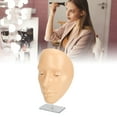 thumbnail image 1 of 5D Silicone Cosmetology Mannequin Board, Full Face Makeup Practice For Beginners,& Easy To Clean, 1 of 8