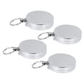 thumbnail image 2 of Easy Pull Button Key Chain,5CM All Metal Easy Retractable Anti Theft Key Chain Key Chain Top of the Line, 2 of 14