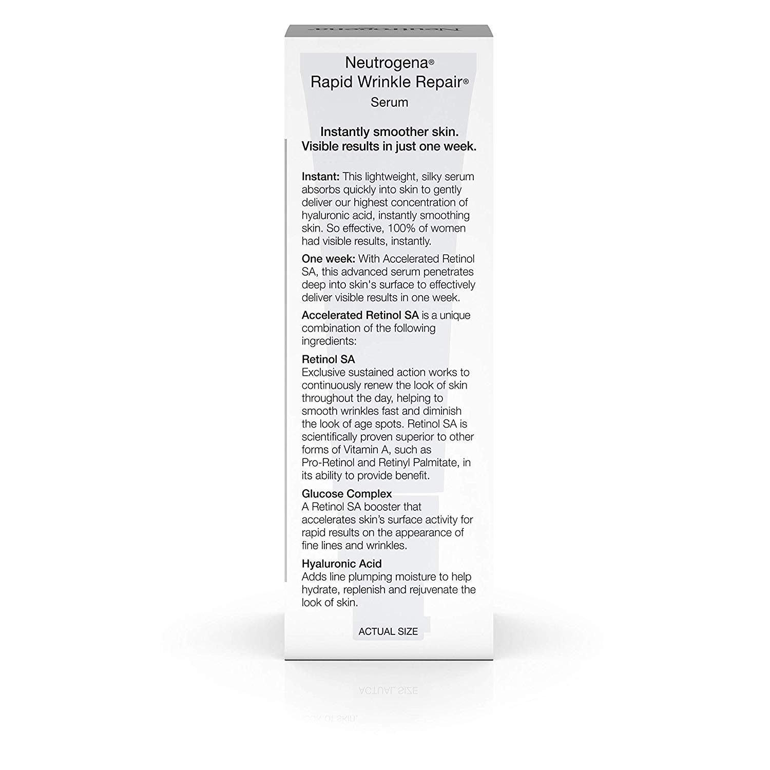 Neutrogena Rapid Wrinkle Repair Anti-Wrinkle Retinol Serum for Wrinkles & Dark Circles, 1 fl. oz