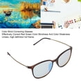 thumbnail image 3 of Gafas De Colorblindnesia En Verde Rojo, Gafas De Corrección De Ciego De Color De Lente TR90 Portátil Con Mapa De Prueba Para Uso Interno Al Aire Libre Para Hombres Para Hombres, 3 of 7