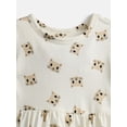 thumbnail image 2 of Wonder Nation Baby and Toddler Girls Printed Short Sleeve Dress, Sizes 0M-5T, 2 of 3