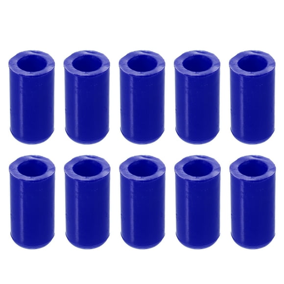 10uds Silicona Manguera Tapa Admisión Vacío Manguera Tubo Extremo Enchufe para Coche Azul 8 mm/0,31"