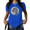 2-Blue, variant on UNISHE Women's Minimalist Moon Graphic Tee - Modern Monochrome Celestial Art Print, Casual Short Sleeve Round Neck Top for Trendy Space Lovers