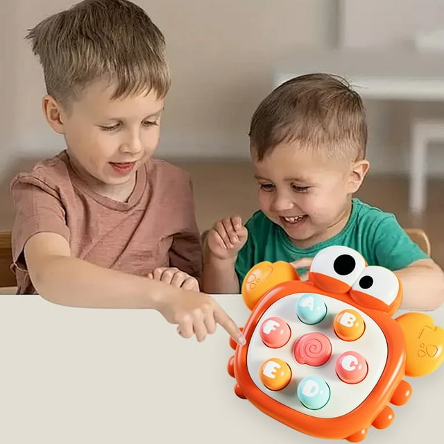 Interactive Crab Themed Toy For Kids Interest Hand Coordination Training With Colorful Buttons For Sensory Stimulation And Stress Relief