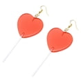 thumbnail image 3 of Here\'s a refined and appealing product description for the **"1 Pair Heart Lollipops Dangle Earrings"**:\n\n \n\n**Heart Lollipop Dangle Earrings – Sweet, 3 of 3