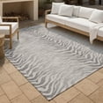 thumbnail image 3 of Addison Rugs Chantille Indoor/Outdoor Transitional Animal Print Silver Machine Washable Rectangle Rug, 5' x 7'6", 3 of 8
