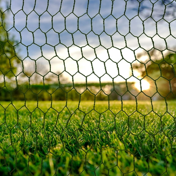 Masteelf 1 Roll Chicken Wire Galvanized Hexagonal Wire Net Garden Wire Mesh Chicken Wire Fencing