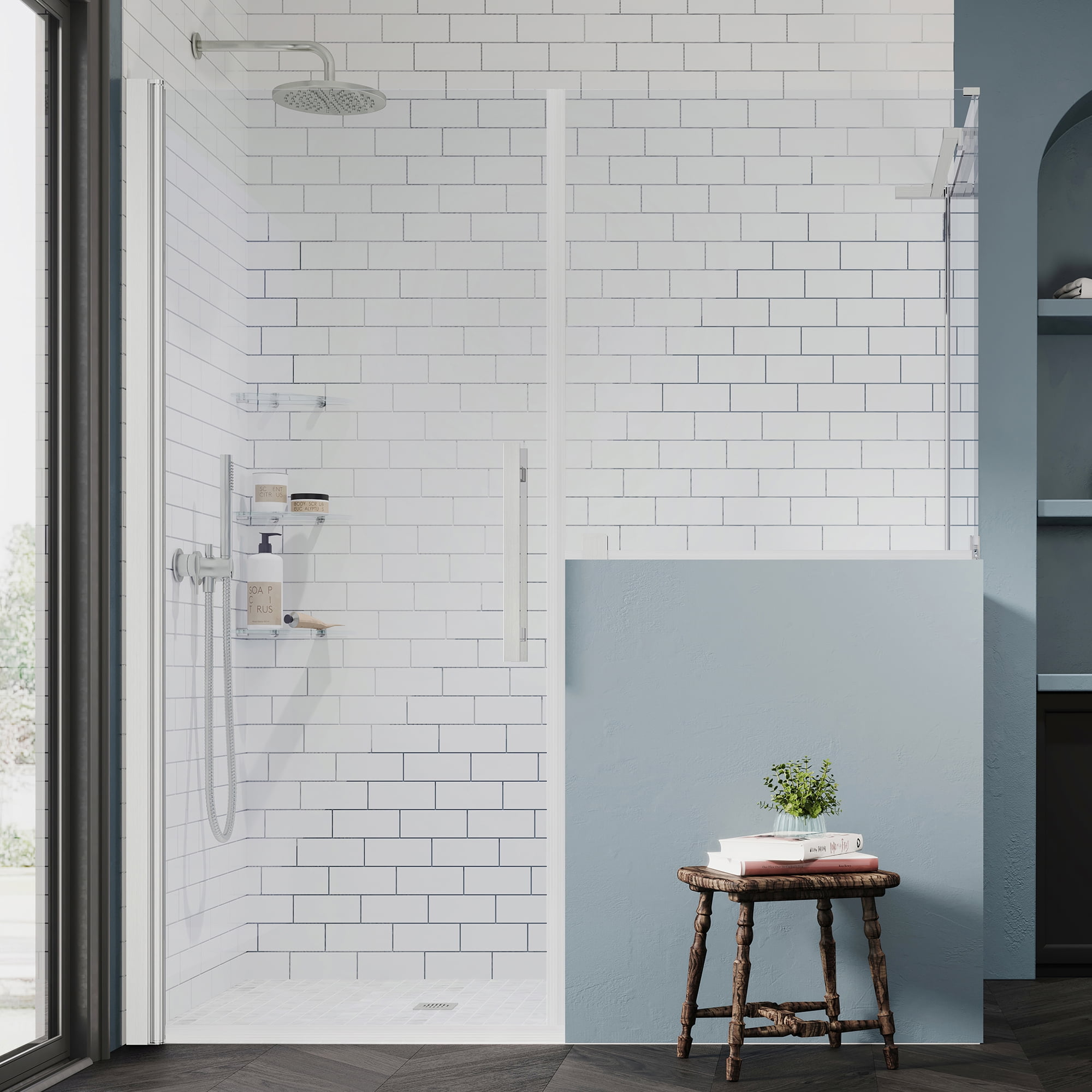 Ove Decors Endless PA0694201 Pasadena, Buttress Corner Frameless Shower