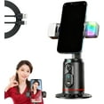 thumbnail image 1 of AimoStand – Built-in AI Camera Smart Auto-Tracking Phone Stand, 360° Rotating Tripod for Photos and Videos, No App Needed, Gesture and Remote Control, for Live Streaming, 1 of 7