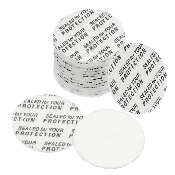 Unique Bargains 24mm PE Foam Resistant Tamper Pressure Sensitive Seal White 100 Pack