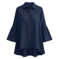 thumbnail image 5 of Neewe Womens Long Sleeve Shirts Casual Summer Fashion Ladie Tops Loose Fit Spring Lightweight Clothes Beach Vacation, 5 of 5