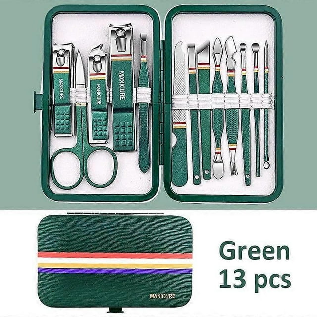 Kit de aseo de acero inoxidable de primera calidad: consigue uñas con calidad de salón en casa