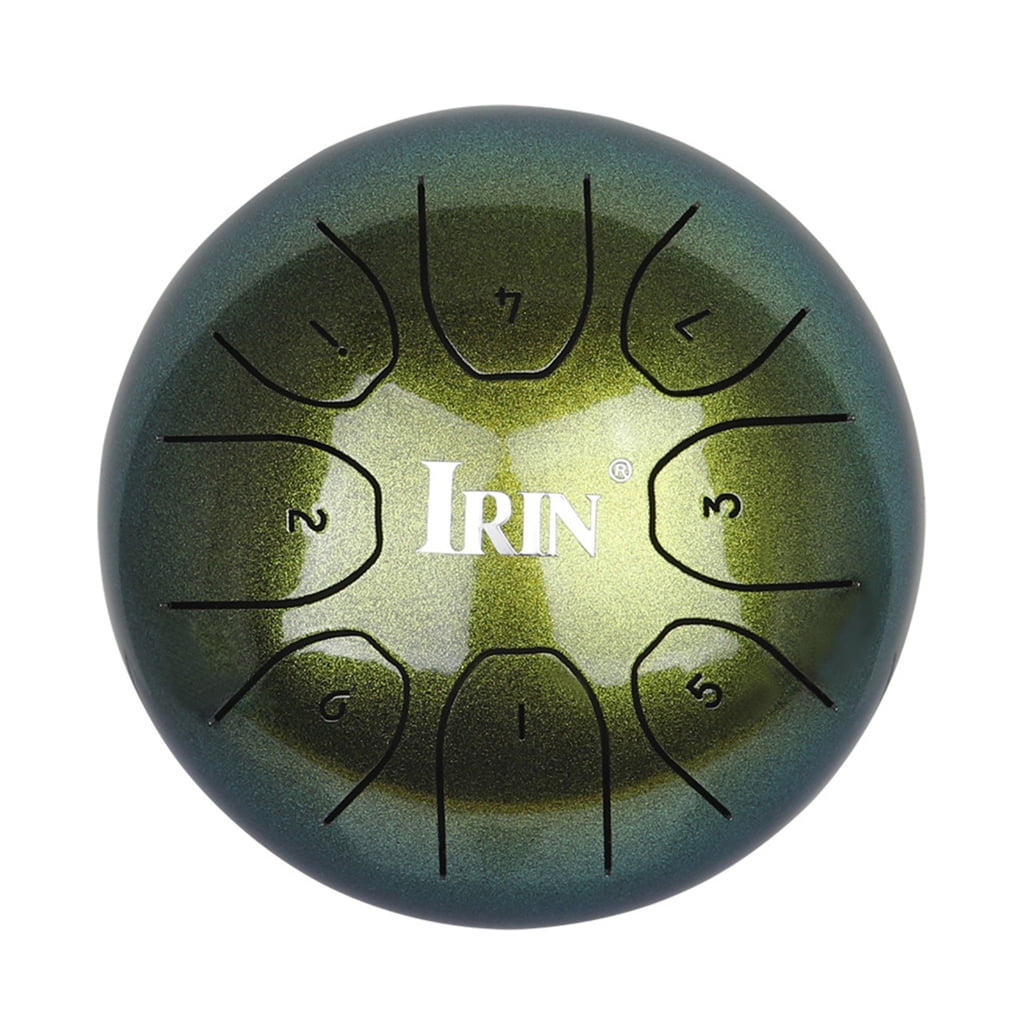 Steel Tongue Drum 5.5Inch, 8 Notes Hand Pan Drum Percussion Instrument with Mallets, Drumsticks, Carrying Bag, for Adult