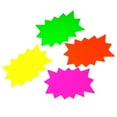 thumbnail image 2 of 3" x 5" Small Blank Solar Star Burst Neon Fluorescent Retail Sale Signs, 100 Pack, 2 of 2