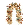 thumbnail image 2 of 6Ft Natural Brown Maple Pinecone Fall Garland, Rustic Artificial Autumn Leaf Vine Decor, Flexible Hanging Ornament for Fireplace, Staircase, Wall and Halloween Thanksgiving Seasonal Home Decor, 2 of 9