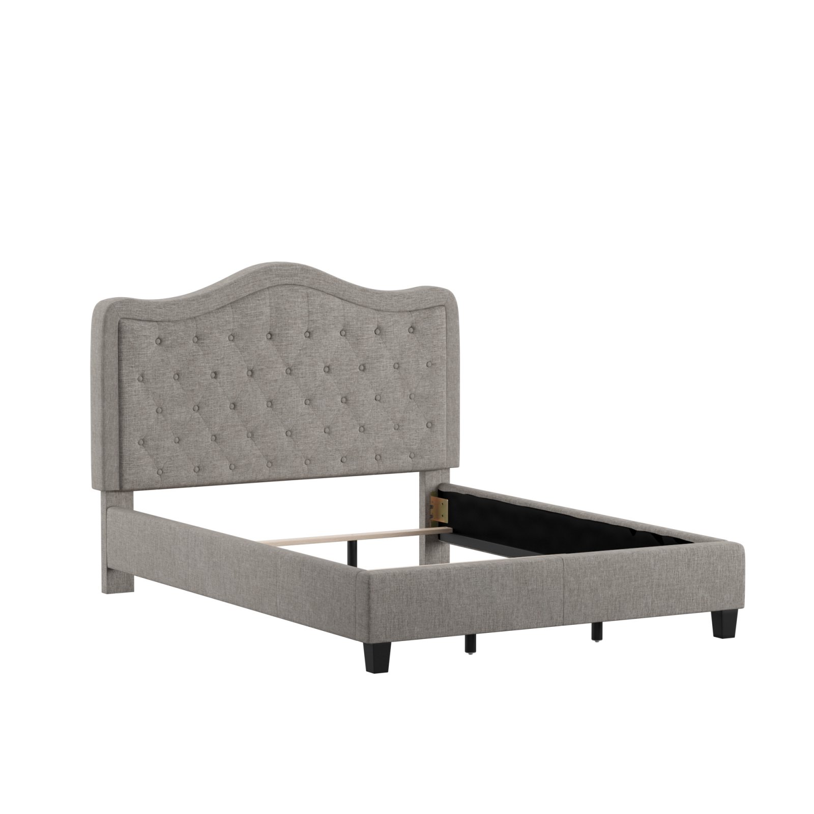 Weston Home Stanyan Adjustable Diamond Tufted Camelback Bed Walmart Com Walmart Com