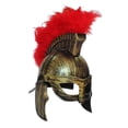 thumbnail image 4 of Cascos de guerrero , casco de caballero , regalos de juego de simulación griegos, sombrero medieval, casco de caballero romano para Estilo B, 4 of 8