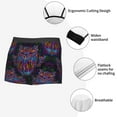 thumbnail image 3 of Yiaed Paisley And Owls Print Men's Soft Cotton Boxer Shorts Breathable Boxers Underwear Moisture-Wicking Underwear Stretch Boxer Briefs for Man-Small, 3 of 5