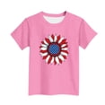 thumbnail image 4 of NAISIBABY Boys Short Sleeve Tee, Soft Casual Crewneck Floral Graphic Summer Trendy Active T-Shirt Pink Size 12, 4 of 5