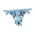 thumbnail image 4 of DOLITY Wall Mounted Floating Shelves Ornate Shelves for Bathroom Entryway Kitchen Decor Blue, 4 of 9