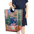thumbnail image 4 of Yayeee Freestanding Laundry Hamper with Handle Collapsible Large Storage Basket for Clothes, Green Window, 4 of 7