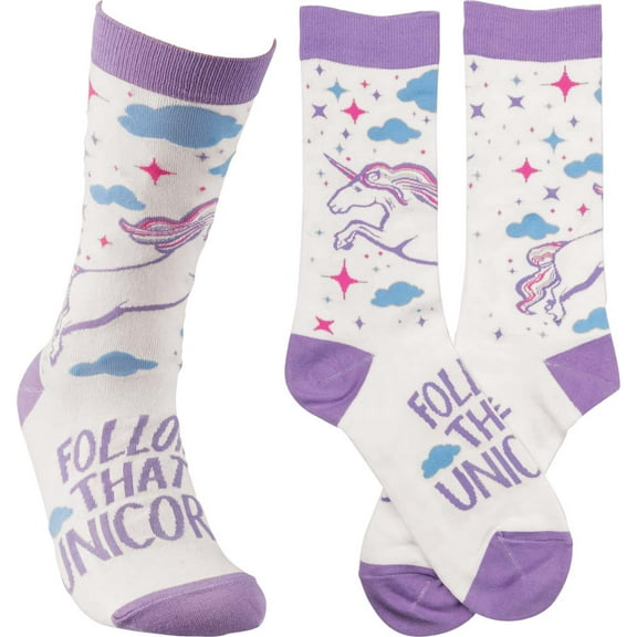 Primitives by Kathy Lol Socks, Follow the Unicorn, Fits Most Women