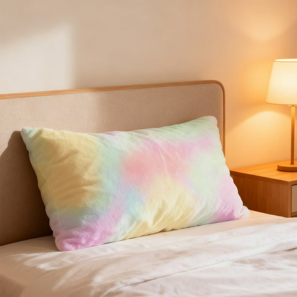 Funda de almohada de invierno para cama y sofá | Tamaño estándar de 73 x 48 cm | Funda de almohada de poliéster suave con cremallera oculta | Cojín decorativo para dormitorio y sala de estar