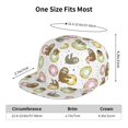 thumbnail image 6 of Balery Baseball Cap Flat Bill Hats for Men Adjustable Size for Running Workouts and Outdoor Activities All Seasons Dad Hat(Donut Sloth ), 6 of 9