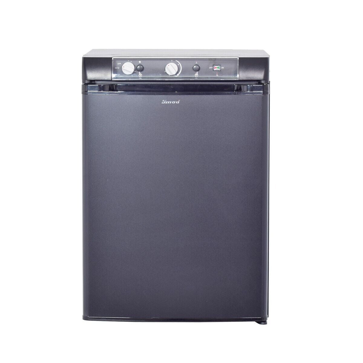 Techomey Propane Refrigerator 3 Way for Semi Truck 12V 110V LPG 2.1 Cu ft Quiet Fridge