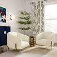 thumbnail image 2 of Kandra Cream Shearling Accent Chair, 2 of 6