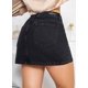 thumbnail image 4 of Mini falda de mezclilla rígida SAVI JEANS con brillos negro, 4 of 5