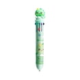 thumbnail image 2 of Retractable Multi-Color Ballpoint Pen Set for Kids Students, 10-Color Click Pen with Character Topper, Plastic, 1 Pack, Multicolor, 2 of 6