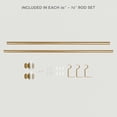 thumbnail image 5 of Exclusive Home Contemporary, Modern Matte Square Adjustable Set, 36 in - 72 in, 5 of 8