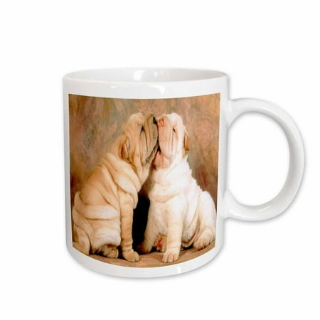 

3dRose Best Friends Shar Pei Puppies Ceramic Mug 15-ounce